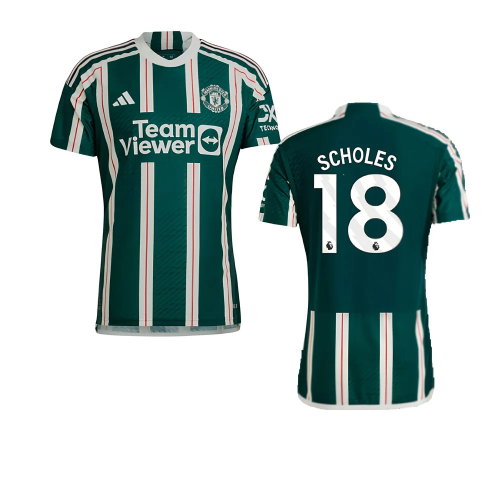 2023-2024 Man Utd Authentic Away Shirt (Scholes 18)