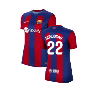 2023-2024 Barcelona Home Shirt (Ladies) (Gundogan 22)
