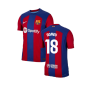 2023-2024 Barcelona Authentic Home Shirt (Romeu 18)