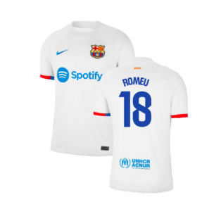2023-2024 Barcelona Away Shirt (Romeu 18)