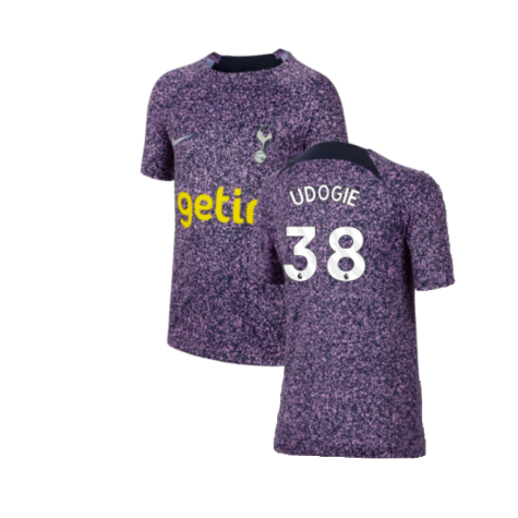 2023-2024 Tottenham Hotspur Academy Pro Pre-Match Top (Kids) (Udogie 38)