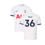 2023-2024 Tottenham Hotspur Home Shirt (Veliz 36)