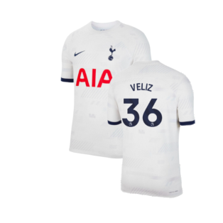 2023-2024 Tottenham Authentic Home Shirt (Veliz 36)