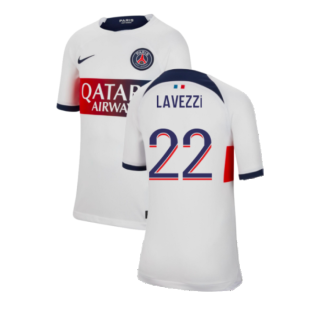 2023-2024 PSG Away Shirt (Kids) (Lavezzi 22)