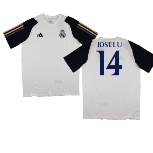 2023-2024 Real Madrid Core Tee (White) (Joselu 14)