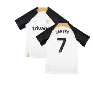 2023-2024 Chelsea Strike Training Shirt (White) (Carter 7)
