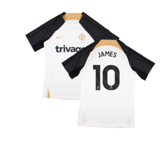 2023-2024 Chelsea Strike Training Shirt (White) (James 10)