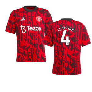 2023-2024 Man Utd Pre-Match Shirt (Red) - Kids (Le Tissier 4)