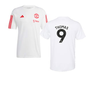 2023-2024 Man Utd Training Tee (White) (Thomas 9)