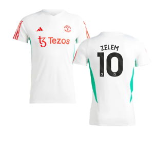 2023-2024 Man Utd Training Jersey (White) - Ladies (Zelem 10)