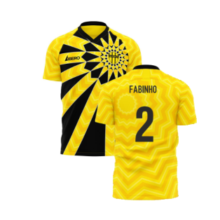 Al-Ittihad 2024-2025 Home Concept Football Kit (Libero) - Kids (Long Sleeve) (Fabinho 2)