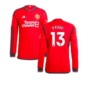2023-2024 Man Utd Long Sleeve Home Shirt (F Fuso 13)