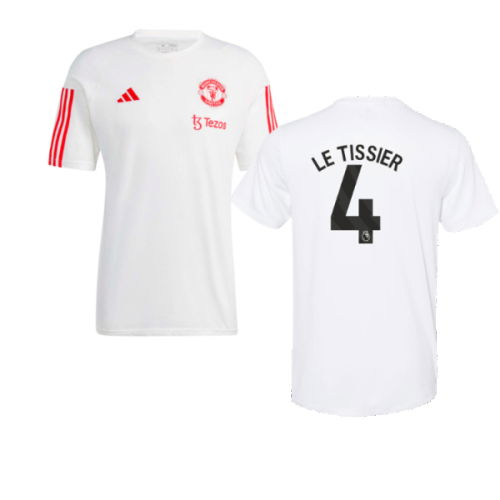 2023-2024 Man Utd Training Tee (White) (Le Tissier 4)