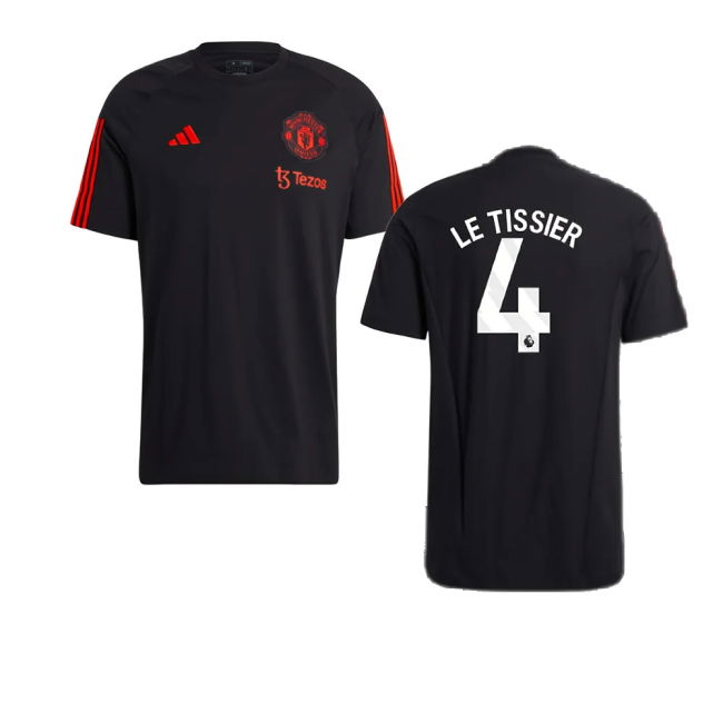 2023-2024 Man Utd Training Tee (Black) (Le Tissier 4)