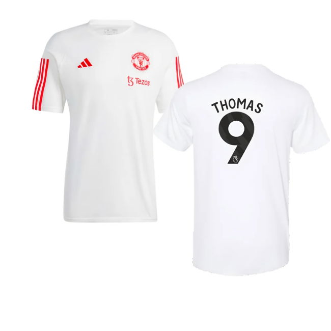 2023-2024 Man Utd Training Tee (White) (Thomas 9)