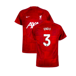 2023-2024 Liverpool Pre-Match Home Shirt (Red) (Endo 3)
