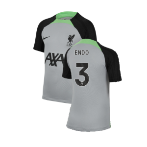 2023-2024 Liverpool Strike Dri-Fit Training Shirt (Grey) - Kids (Endo 3)