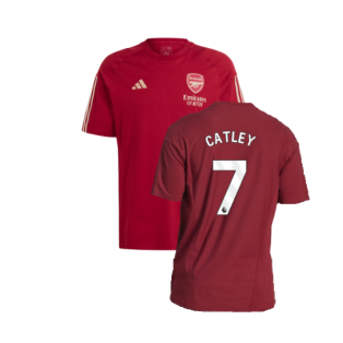 2023-2024 Arsenal Training Tee (Red) (Catley 7)