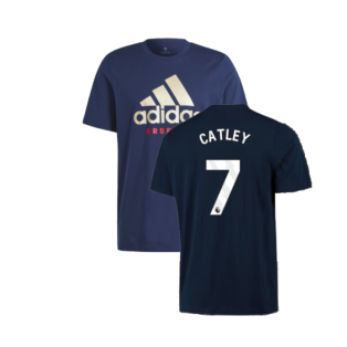2023-2024 Arsenal DNA Graphic Tee (Navy) (Catley 7)