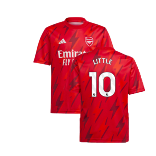 2023-2024 Arsenal Pre-Match Shirt (Red) - Kids (Little 10)