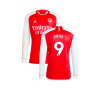 2023-2024 Arsenal Long Sleeve Home Shirt (Mead 9)