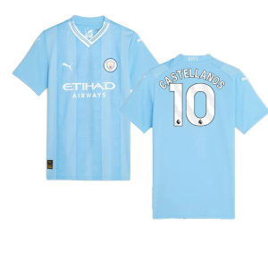 2023-2024 Man City Home Shirt (Ladies) (Castellanos 10)