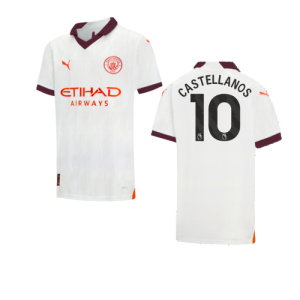 2023-2024 Man City Away Shirt (Kids) (Castellanos 10)