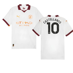 2023-2024 Man City Authentic Away Shirt (Castellanos 10)