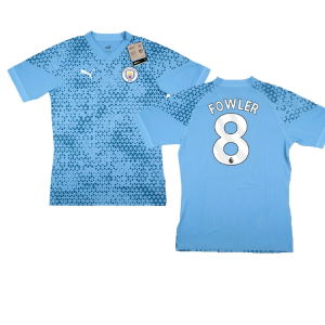 2023-2024 Man City Training Jersey Pro (Light Blue) (Fowler 8)