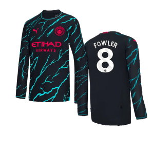 2023-2024 Man City Long Sleeve Third Shirt (Fowler 8)