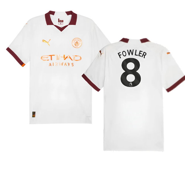 2023-2024 Man City Authentic Away Shirt (Fowler 8)