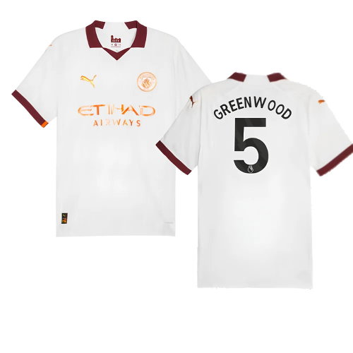 2023-2024 Man City Authentic Away Shirt (Greenwood 5)