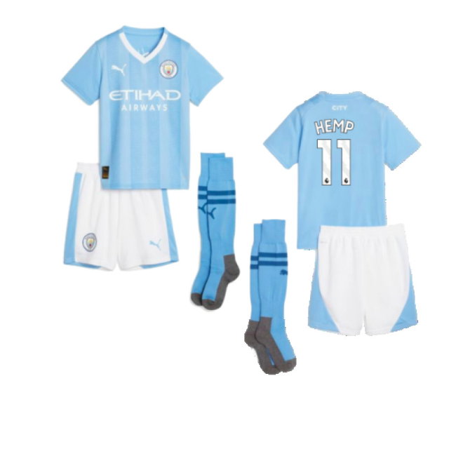 2023-2024 Man City Home Mini Kit (Hemp 11)