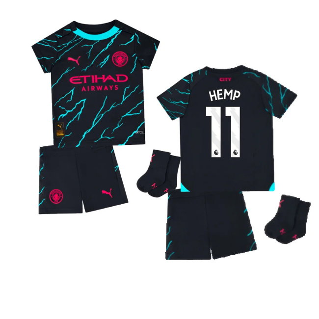 2023-2024 Man City Third Baby Kit (Hemp 11)