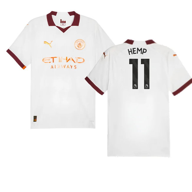 2023-2024 Man City Authentic Away Shirt (Hemp 11)