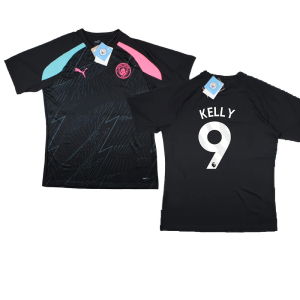 2023-2024 Man City Pre-Match Jersey (Dark Navy) (Kelly 9)