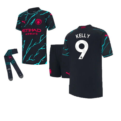 2023-2024 Man City Third Mini Kit (Kelly 9)