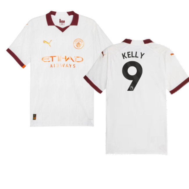 2023-2024 Man City Authentic Away Shirt (Kelly 9)