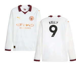 2023-2024 Man City Long Sleeve Away Shirt (Kelly 9)