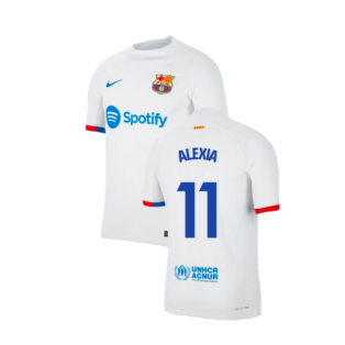 2023-2024 Barcelona Away Authentic Away Shirt (Alexia 11)