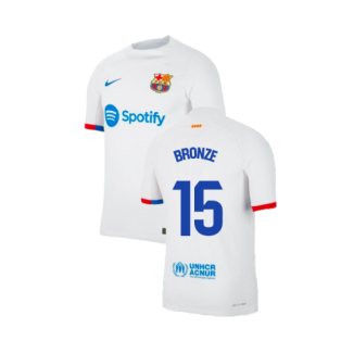 2023-2024 Barcelona Away Authentic Away Shirt (Bronze 15)