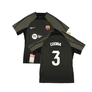 2023-2024 Barcelona Strike Dri-Fit Training Shirt (Sequoia) - Kids (Codina 3)