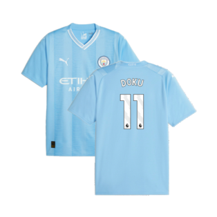 2023-2024 Man City Home Shirt (Doku 11)