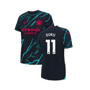 2023-2024 Man City Third Shirt (Ladies) (Doku 11)