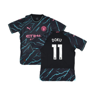 2023-2024 Man City Third Authentic Shirt (Doku 11)