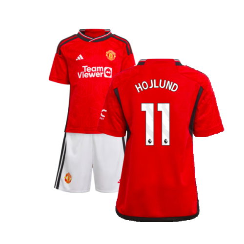 2023-2024 Man Utd Home Mini Kit (Hojlund 11)