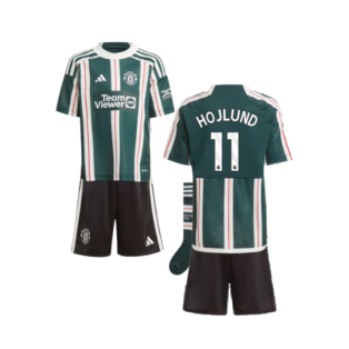2023-2024 Man Utd Away Mini Kit (Hojlund 11)