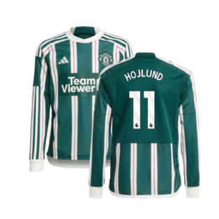 2023-2024 Man Utd Away Long Sleeve Shirt (Kids) (Hojlund 11)