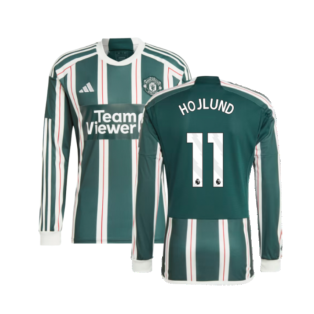 2023-2024 Man Utd Long Sleeve Away Shirt (Hojlund 11)