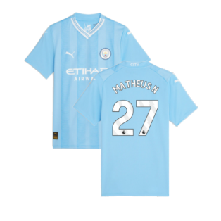 2023-2024 Man City Home Shirt (Ladies) (Matheus N 27)